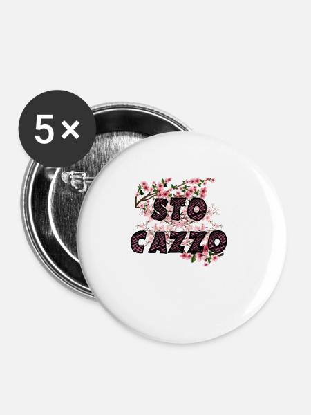 Ich ficke Japan - Buttons groß 56 mm (5er Pack) - Weiß