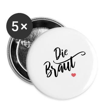 Die Braut - Buttons large 2.2''/56 mm (5-pack) - white - Front