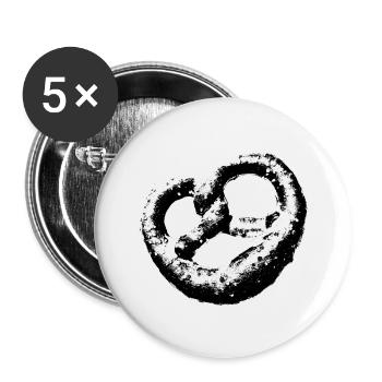 pretzel - Buttons large 2.2''/56 mm (5-pack) - white - Front