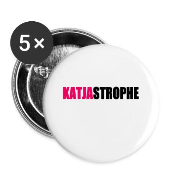 Katja verse - Buttons large 2.2''/56 mm (5-pack) - white - Front