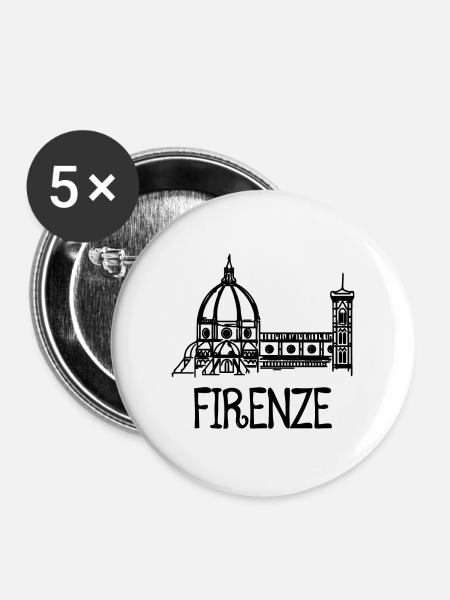 Florence - Buttons large 2.2''/56 mm (5-pack) - white
