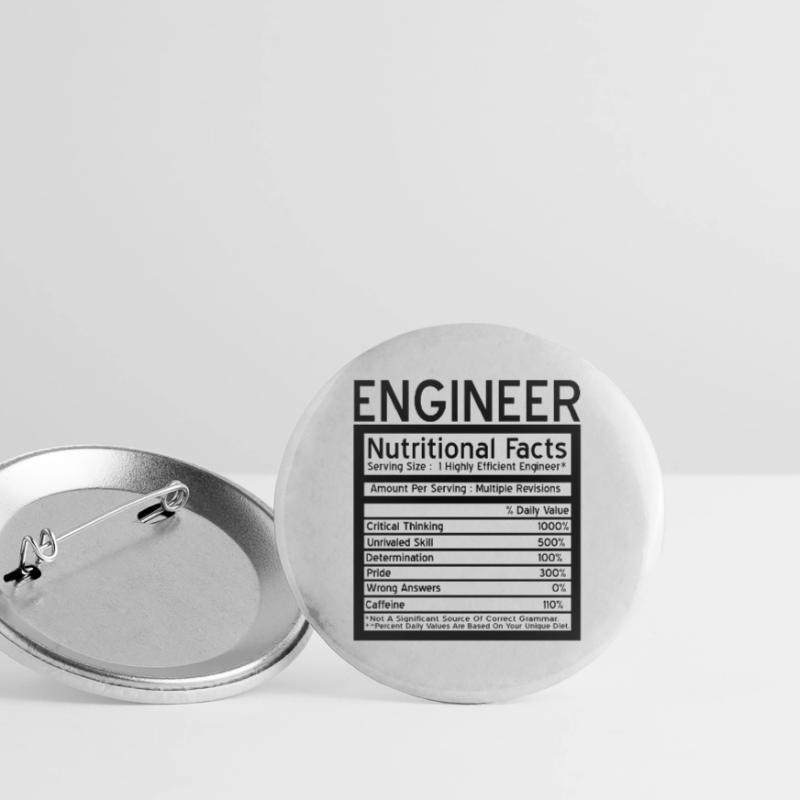 Engineer Bürgerlich Baumeister Mechanical Engineering Math Buttons large 2.2''/56 mm (5-pack)