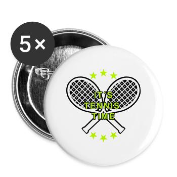 Tennis - Buttons groß 56 mm (5er Pack) - Weiß - Vorne