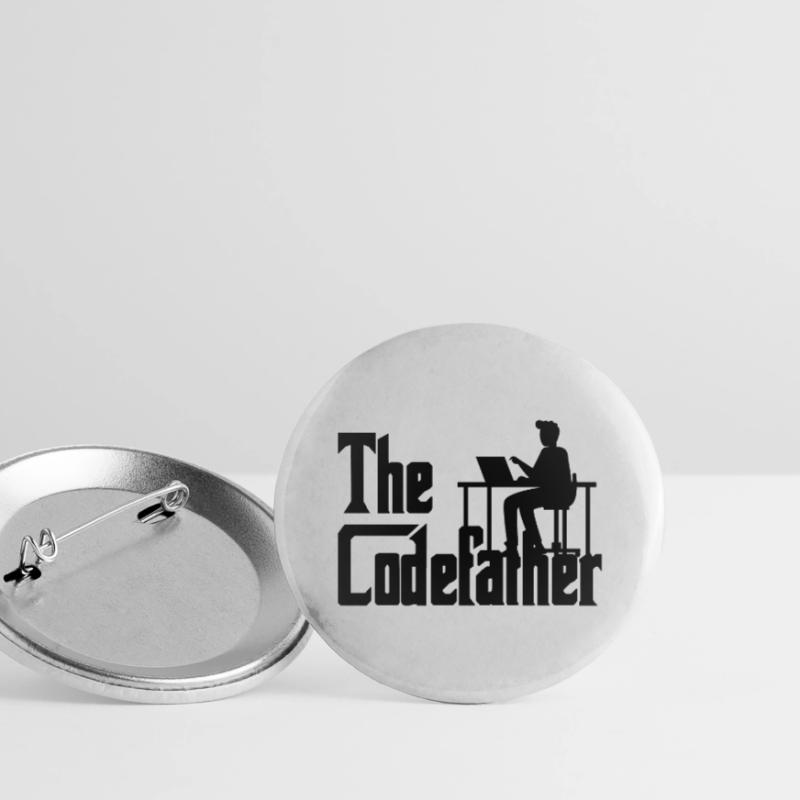 The Codefather Coding Programier Cadeau Lot de 5 grands badges (56 mm)