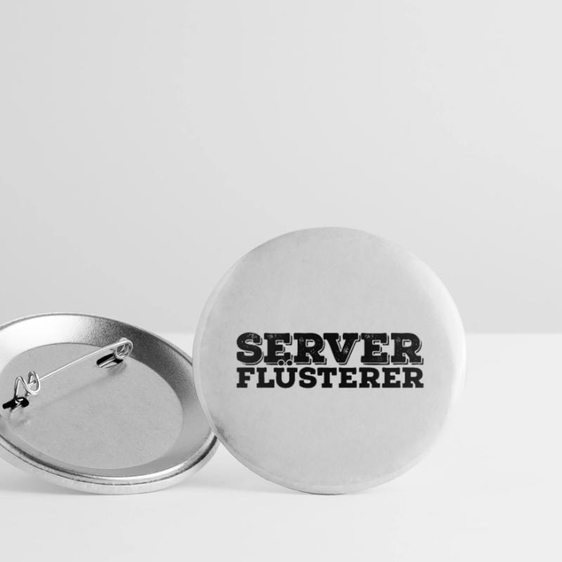 Server Flüsterer Admin Sysadmin Geschenk Buttons groß 56 mm (5er Pack)