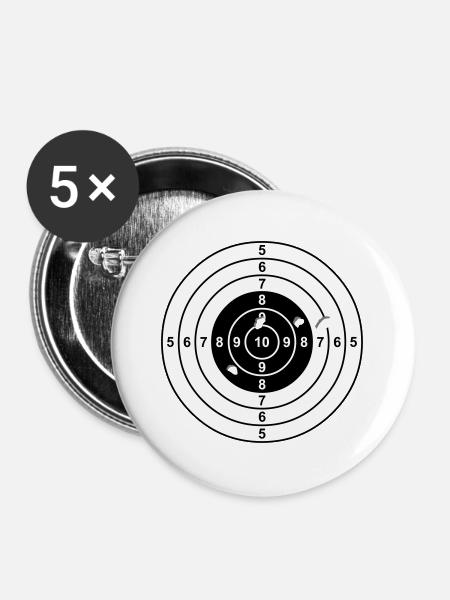 aiming - Buttons large 2.2''/56 mm (5-pack) - white
