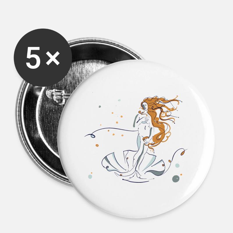 Venus - Buttons large 2.2''/56 mm (5-pack) - white