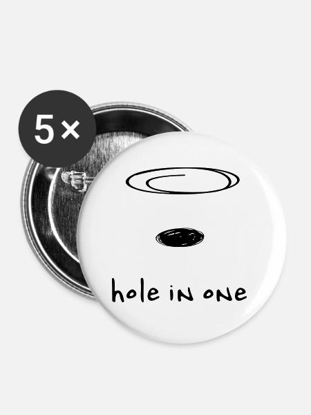 hole in one - Buttons large 2.2''/56 mm (5-pack) - white