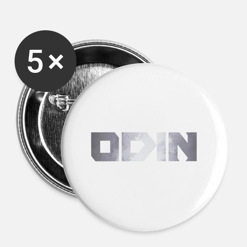 Odin - Buttons large 2.2''/56 mm (5-pack) - white