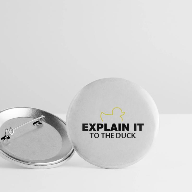 Explain it to the duck nerd programmer gift Buttons large 2.2''/56 mm (5-pack)