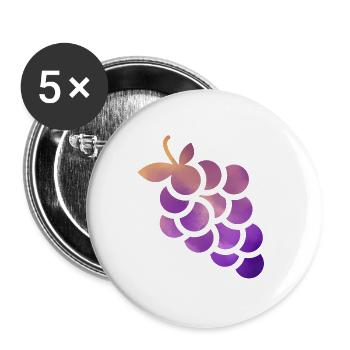 grape - Buttons large 2.2''/56 mm (5-pack) - white - Front