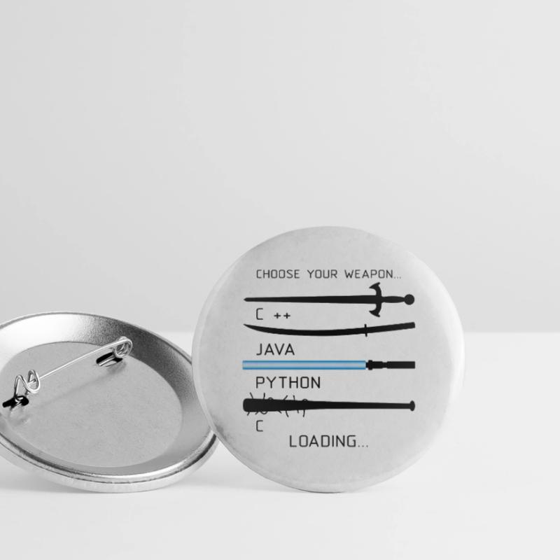 Coding Java Programmierer Beruf Geschenk Buttons groß 56 mm (5er Pack)