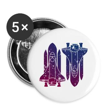 Missiles - Buttons large 2.2''/56 mm (5-pack) - white - Front