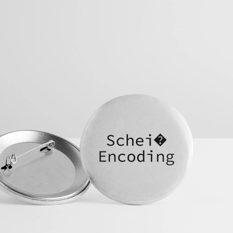 Schei encoding Programming Informatik Geschenk Buttons groß 56 mm (5er Pack)