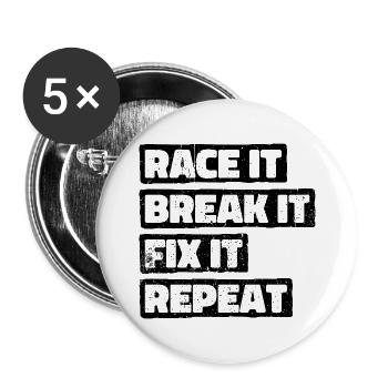 Automotive Mechatronics Technician Garage Garage Car - Buttons large 2.2''/56 mm (5-pack) - white - Front