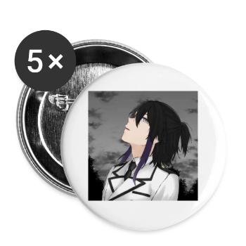 Dear Valentine - Buttons large 2.2''/56 mm (5-pack) - white - Front