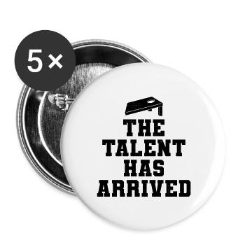 Cornhole Bean Bag Toss Outdoor Lawn Game funny - Buttons large 2.2''/56 mm (5-pack) - white - Front