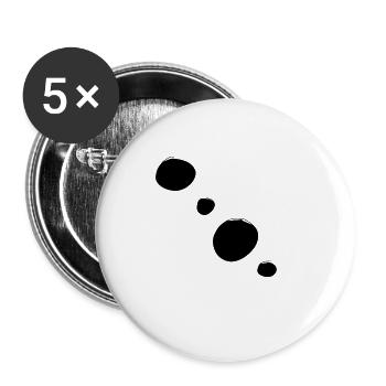 Shapes Circles Circle Symbol - Buttons large 2.2''/56 mm (5-pack) - white - Front