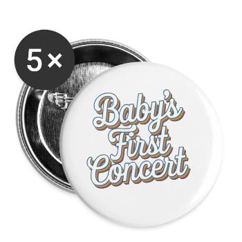 Baby's First Concert 20 - Buttons groß 56 mm (5er Pack) - Weiß - Vorne