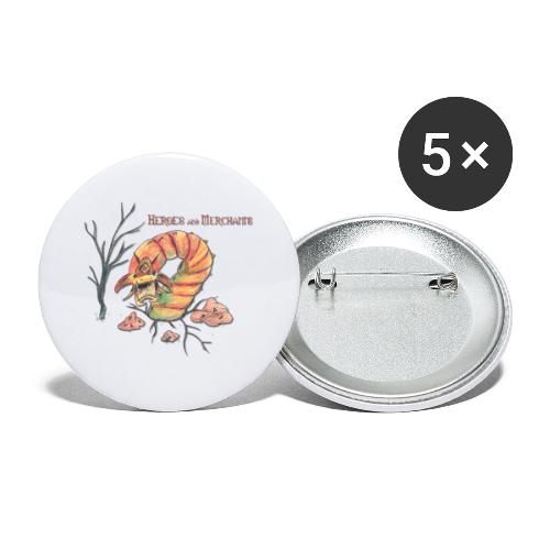 Stoneworm - Buttons groß 56 mm (5er Pack)