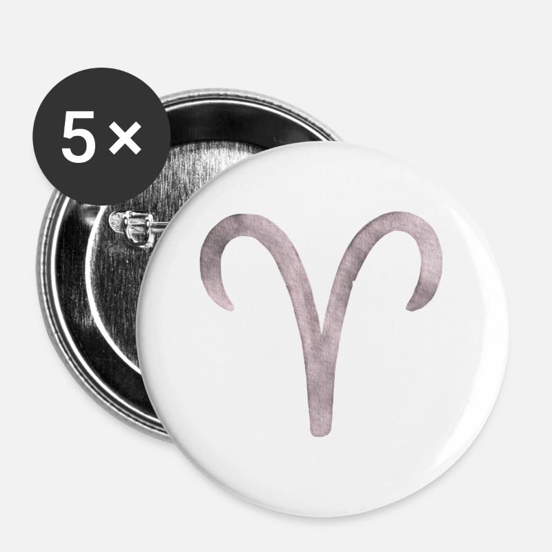 Ram - Buttons large 2.2''/56 mm (5-pack) - white