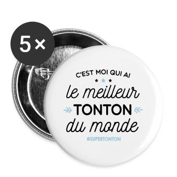 Best Uncle - super uncle - Buttons large 2.2''/56 mm (5-pack) - white - Front
