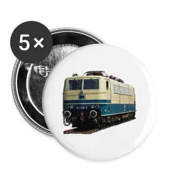 Lokomotive DB184 - Buttons groß 56 mm (5er Pack) - Weiß - Vorne
