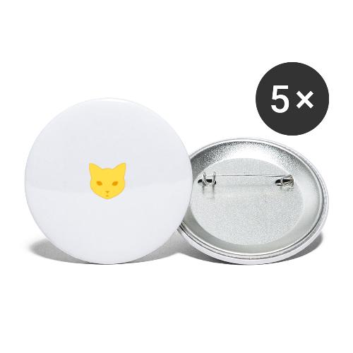 Transparant Cat - Buttons groot 56 mm (5-pack)