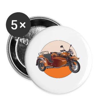Sidecar - Buttons large 2.2''/56 mm (5-pack) - white - Front