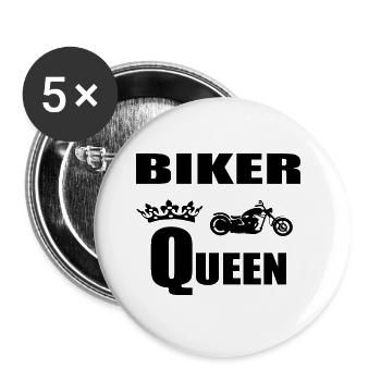 Motorrad - Buttons groß 56 mm (5er Pack) - Weiß - Vorne
