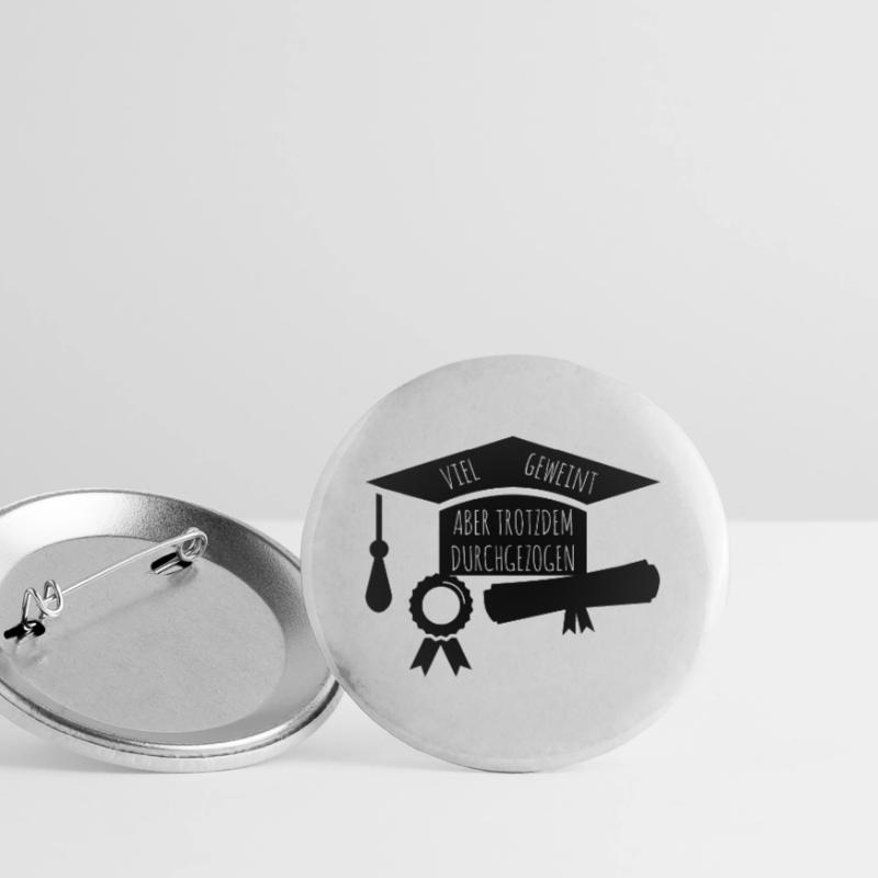 Masterabschluss Master Studium Abschluss Buttons groß 56 mm (5er Pack)
