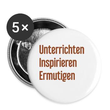 Teaching Inspiring Encouraging - Buttons large 2.2''/56 mm (5-pack) - white - Front