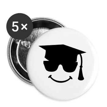 graduates PhD student Highschool Graduation Party - Buttons large 2.2''/56 mm (5-pack) - white - Front