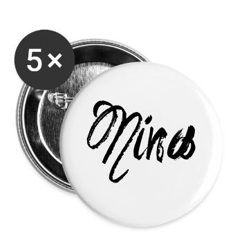 Nina - Lot de 5 grands badges (56 mm) - blanc - Devant