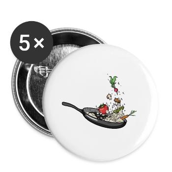 Vegetable pan - Buttons large 2.2''/56 mm (5-pack) - white - Front