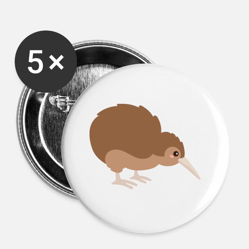 kiwi - Buttons large 2.2''/56 mm (5-pack) - white
