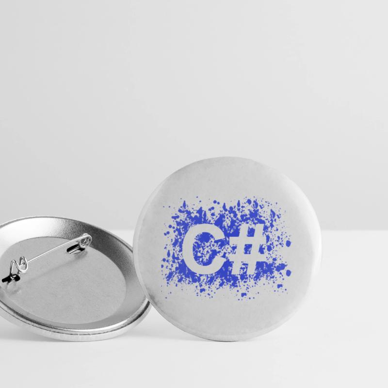 C # programmer software developer shirt Buttons large 2.2''/56 mm (5-pack)