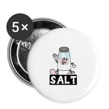 Kawaii Salt Shaker Halloween Costume Best Friend - Buttons large 2.2''/56 mm (5-pack) - white - Front
