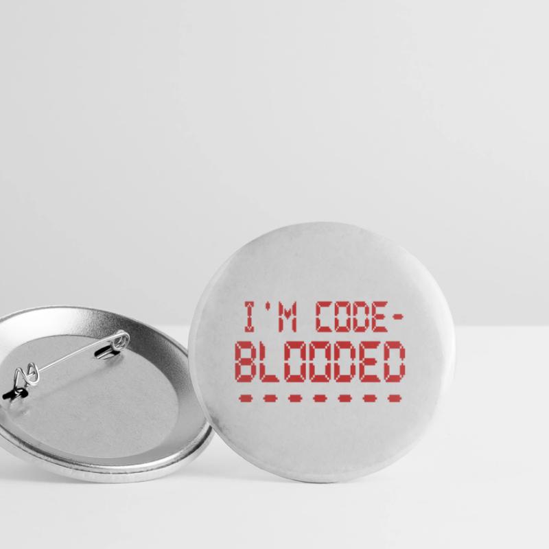 Programmation informatique Je suis programmeur Code Blooded Lot de 5 grands badges (56 mm)