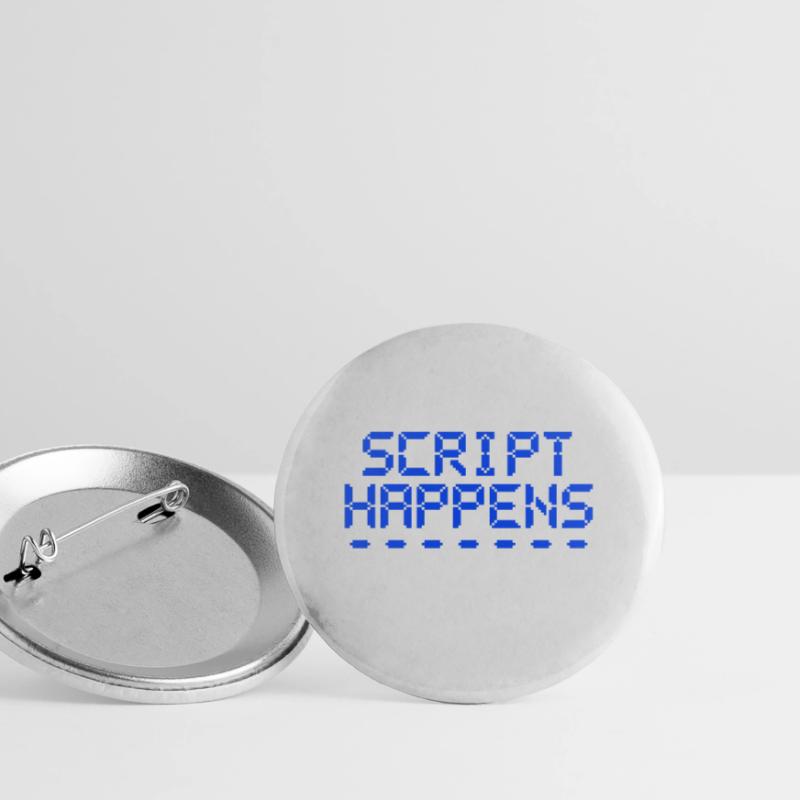 Le script de programmation informatique se produit Programmeur Lot de 5 grands badges (56 mm)