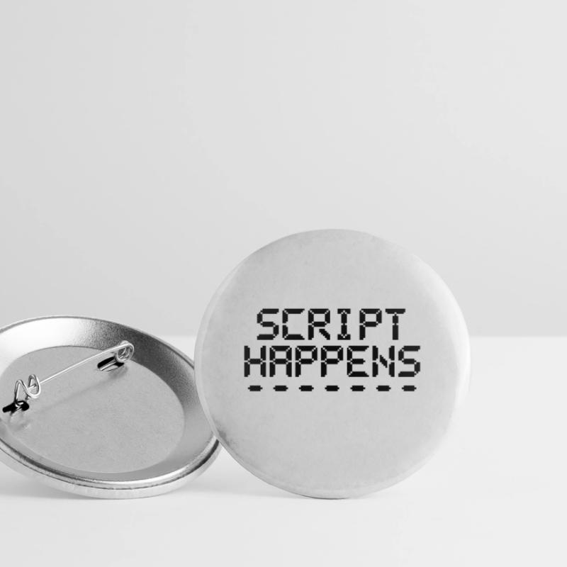 Le script de programmation informatique se produit Programmeur Lot de 5 grands badges (56 mm)