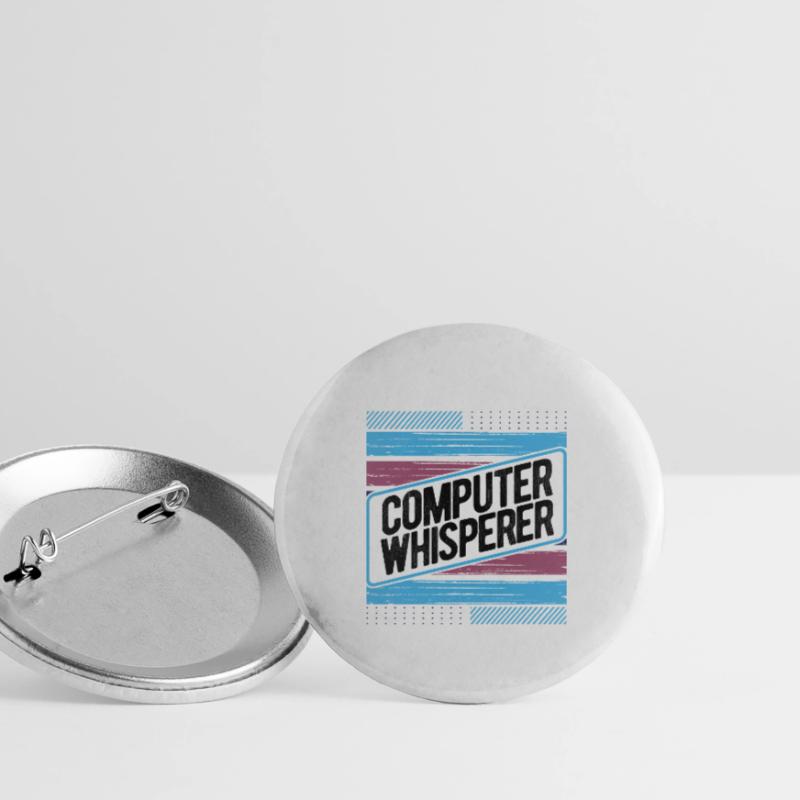 Computerflüsterer Geschenkcomputer Geschenkcomputer Buttons groß 56 mm (5er Pack)