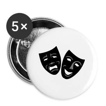 Masks - Buttons large 2.2''/56 mm (5-pack) - white - Front