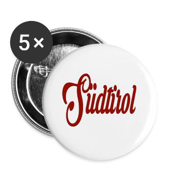 Südtirol - Buttons groß 56 mm (5er Pack) - Weiß - Vorne