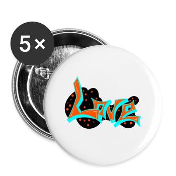 L'amour de l'art - Lot de 5 grands badges (56 mm) - blanc - Devant
