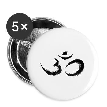 karma - Buttons groß 56 mm (5er Pack) - Weiß - Vorne