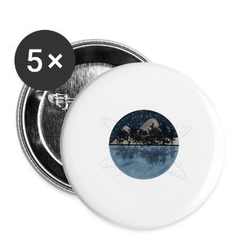 Struck by Lightning - Dreamer - Buttons groß 56 mm (5er Pack) - Weiß - Vorne