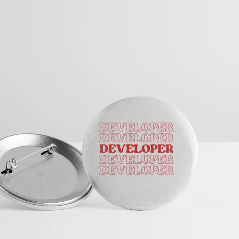 Entwickler, Programmierer, Programmierer, Programmierer, Software-Ingenieur Buttons groß 56 mm (5er Pack)