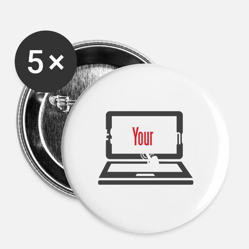 Save Your Internet - Buttons large 2.2''/56 mm (5-pack) - white