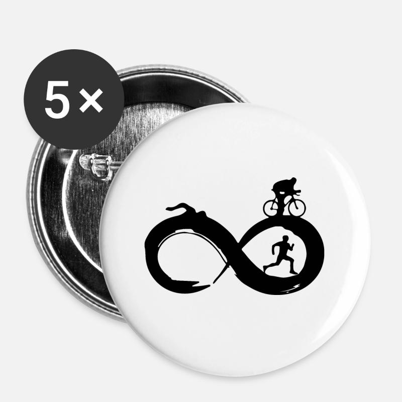 Triathlon - Buttons large 2.2''/56 mm (5-pack) - white